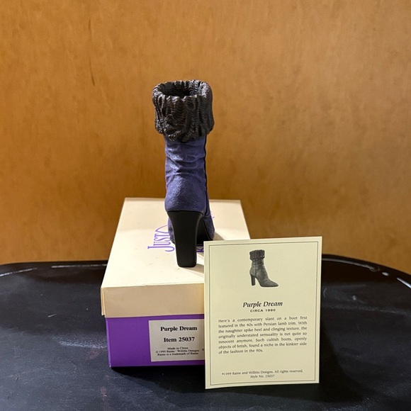 Just The Right Shoe Purple Ankle Boots - Picture 3 of 5